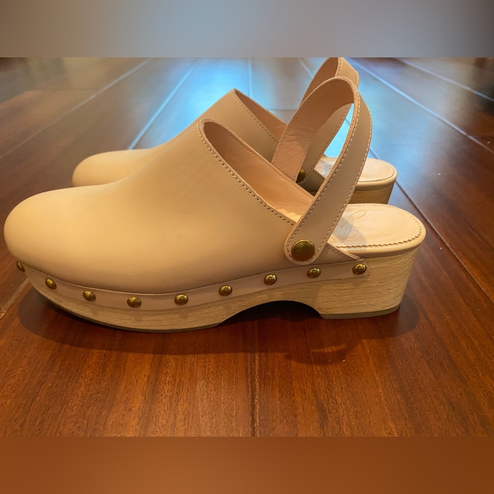 JCrew Pink Clogs Size 8